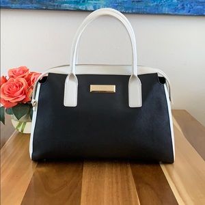 DKNY Color Block Black and White Purse.